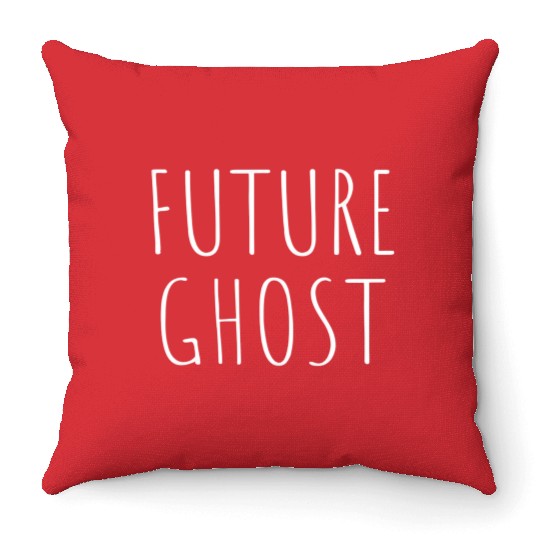 Future Ghost Throw Pillows