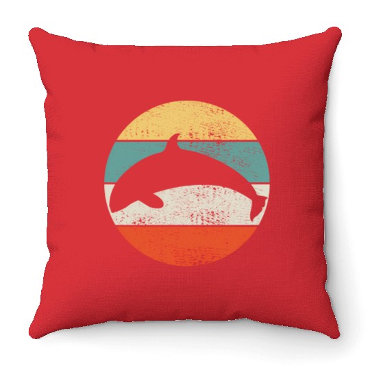 Orca Whale Throw Pillows
