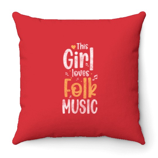 Music Party Orchestra Throw Pillows