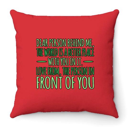 Person Behind Metal Health Awareness Supporter Throw Pillows