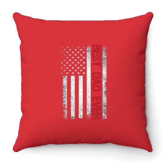 Throw Pillows Father's day Best dad ever US american