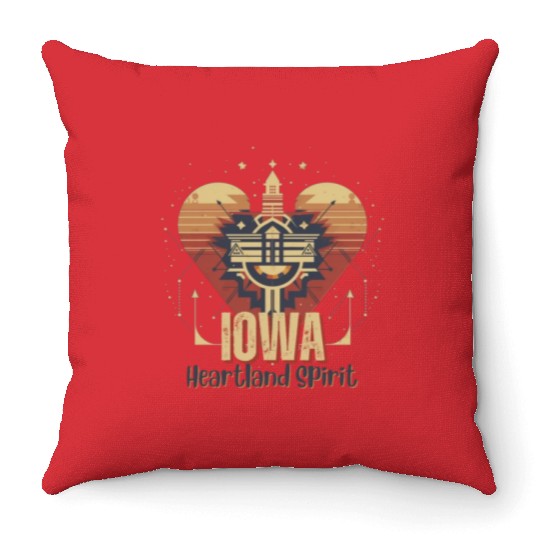IOWA Heartland Spirit Throw Pillows
