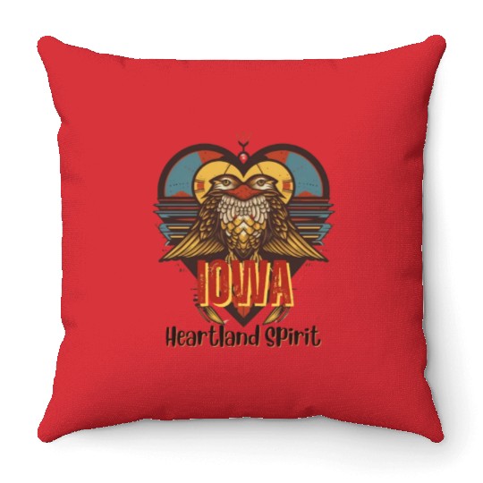 IOWA Heartland Spirit Throw Pillows