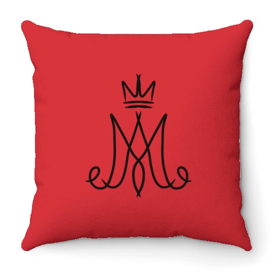 Ave Maria Monogram Throw Pillows