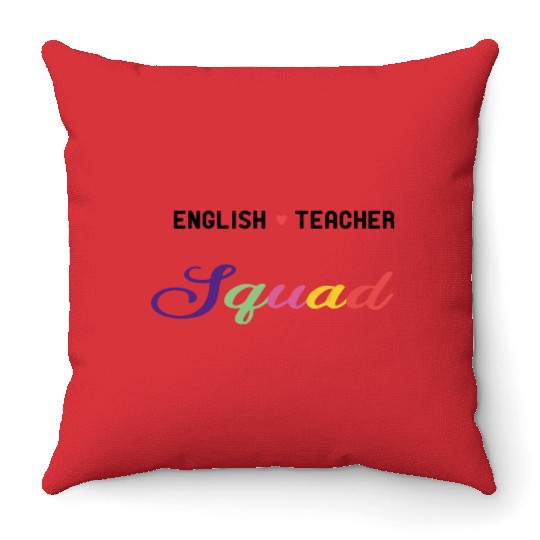 English Teacher Funny Throw Pillows