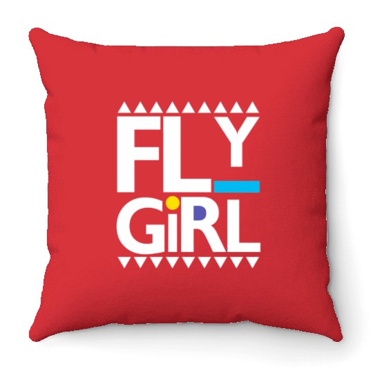 Fly 80S 90S Old School Hip Hop Throw Pillows