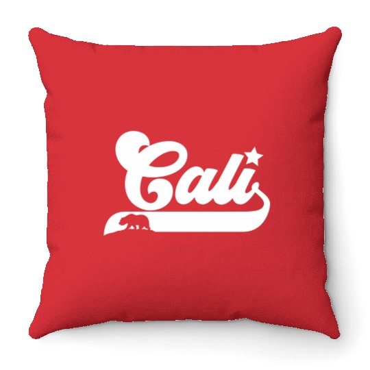 Cali California Bear Usa State Beauty Throw Pillows