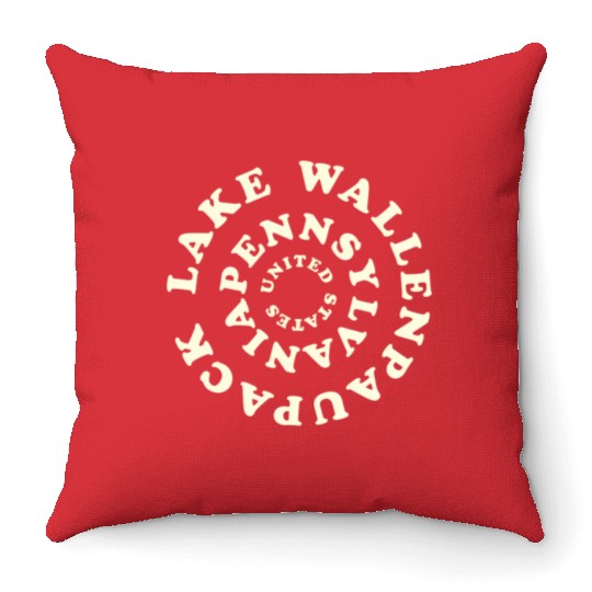 Lake Wallenpaupack Pennsylvania Trees Throw Pillows