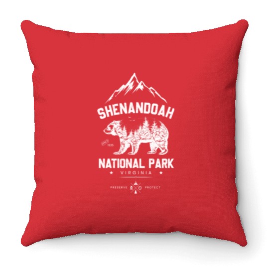Shenandoah National Park Throw Pillows