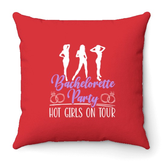 Bachelorette Party Hen Night Wedding Day Team Throw Pillows