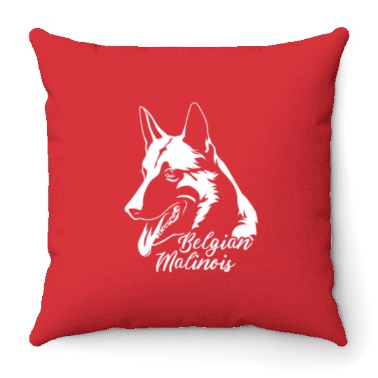 Belgian Malinois Throw Pillows