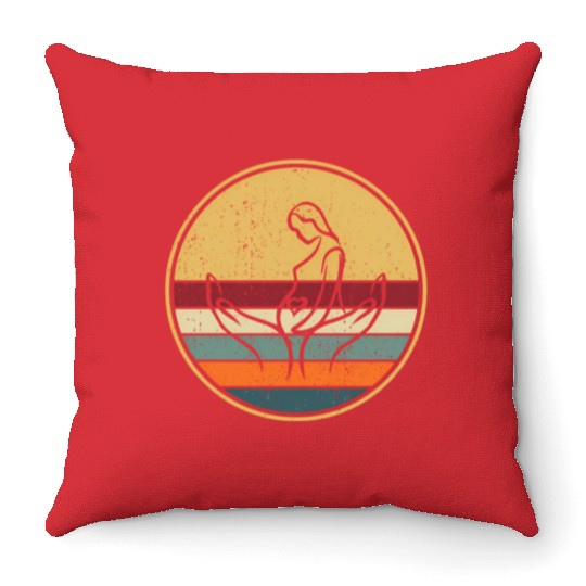 Midwife Thank You - Doula Midwifery Midwife Throw Pillows