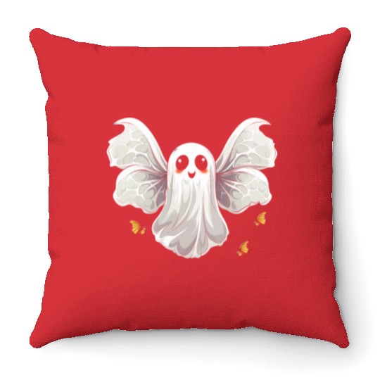Butterfly Halloween Trick Or Treat Insect Lover Throw Pillows