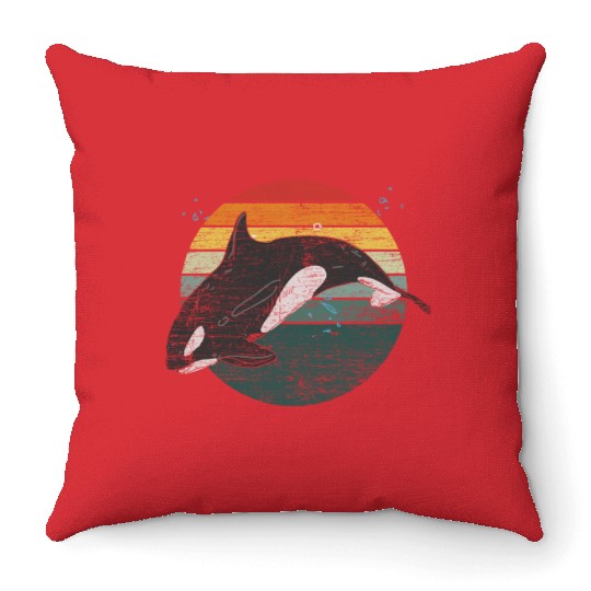 Orca Throw Pillows