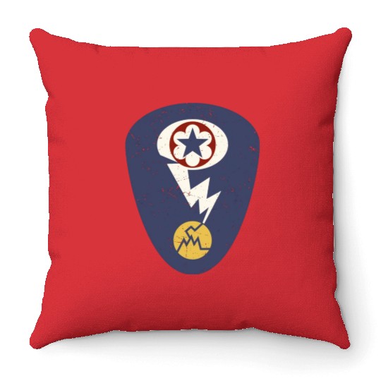 Manhattan Project Insignia Los Alamos, Nuclear WW2 Throw Pillows