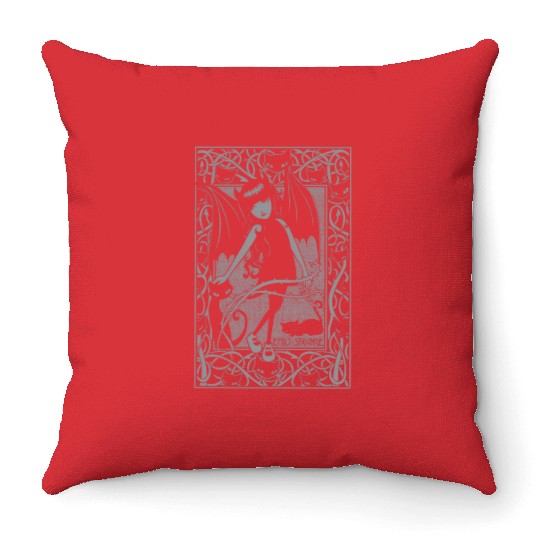 Emily The Strange Night Walker Throw Pillows