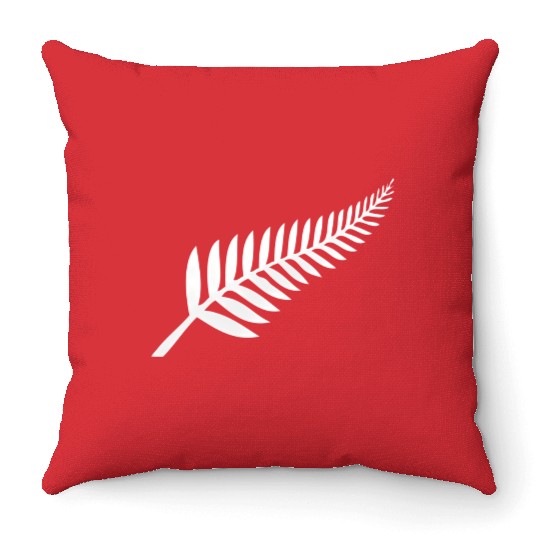 New Zealand Silver Fern Kiwi Pride Throw Pillows