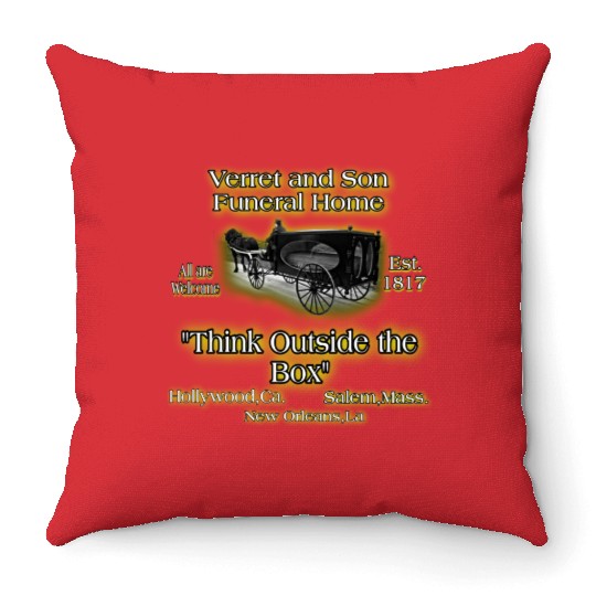 Verret and Son Funeral Home Throw Pillows