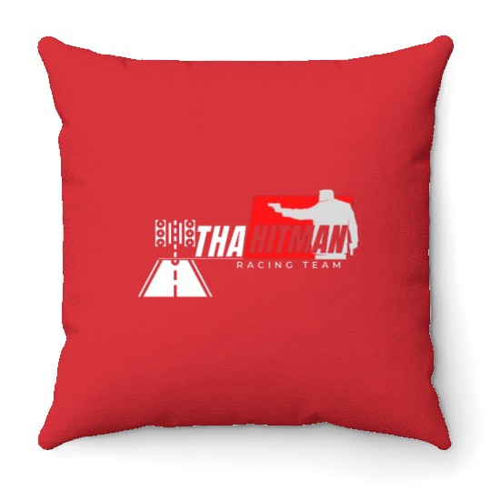Tha Hitman Racing Team Throw Pillows