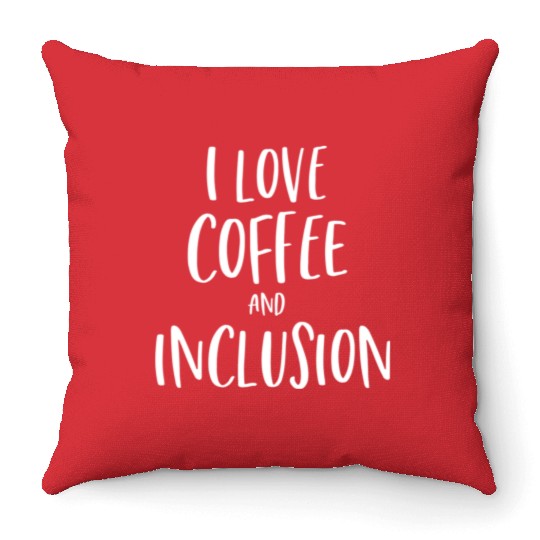Funny Special Education Teacher Coffee Lover Throw Pillows
