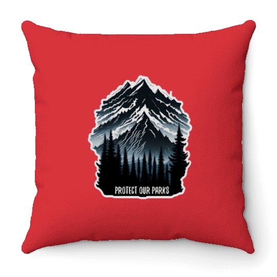 Natur Wildlife Outdoor Forest Camping Hiking Throw Pillows