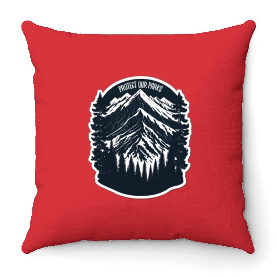 Natur Wildlife Outdoor Forest Camping Hiking Throw Pillows