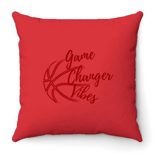 game changer vibes Throw Pillows