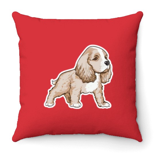 Cavalier King Charles Spaniel Throw Pillows