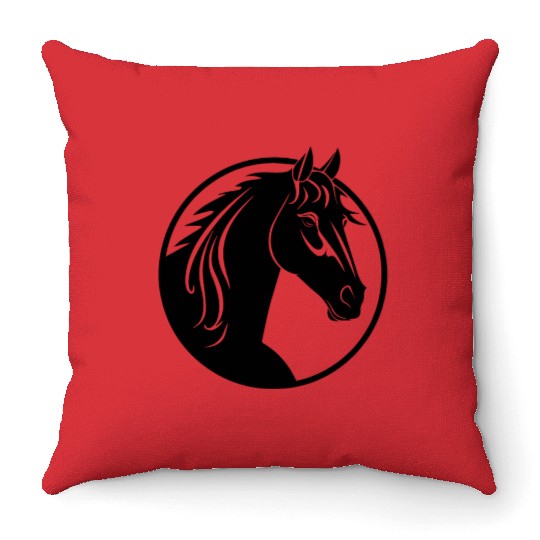 Horse Equine Pony Throw Pillows