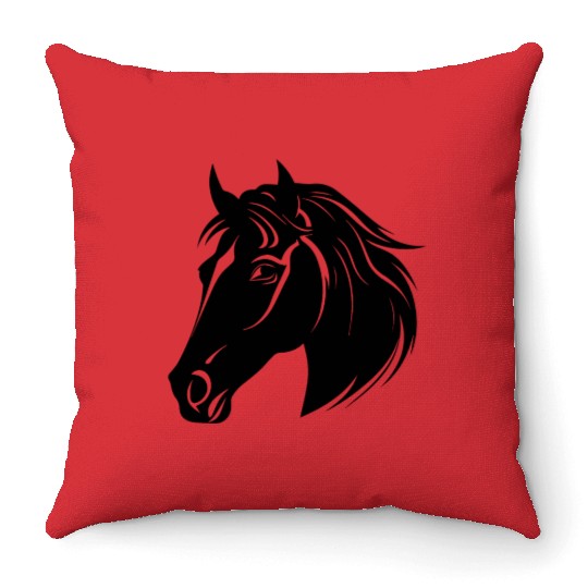 Horse Equine Pony Throw Pillows