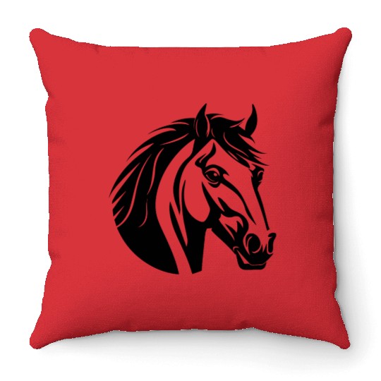 Horse Equine Pony Throw Pillows