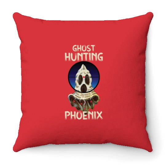 Paranormal Investigator Phoenix Ghost Hunter Ghost Throw Pillows