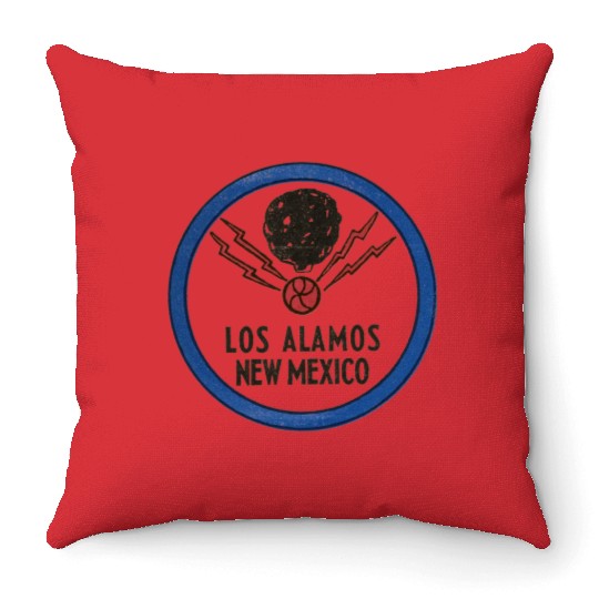 Manhattan Project Los Alamos, New Mexico Nuclear W Throw Pillows