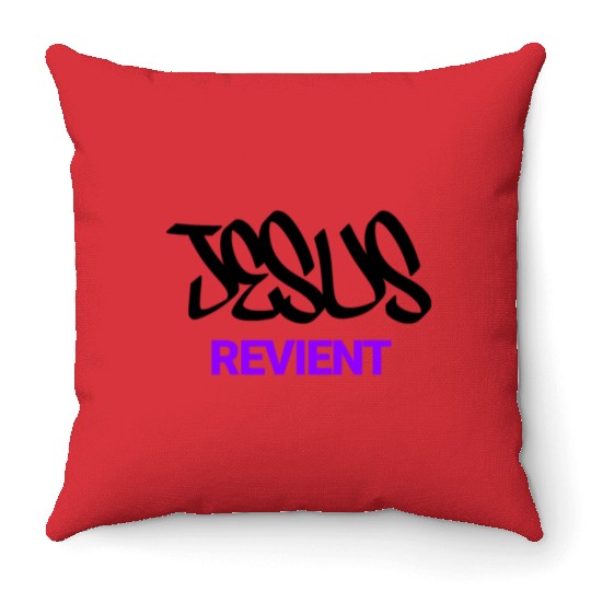 JESUS is coming back Throw Pillows