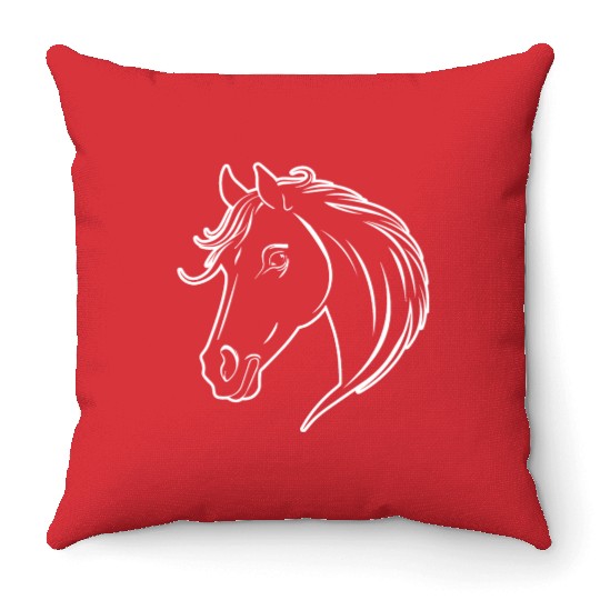 Horse Equine Pony Throw Pillows
