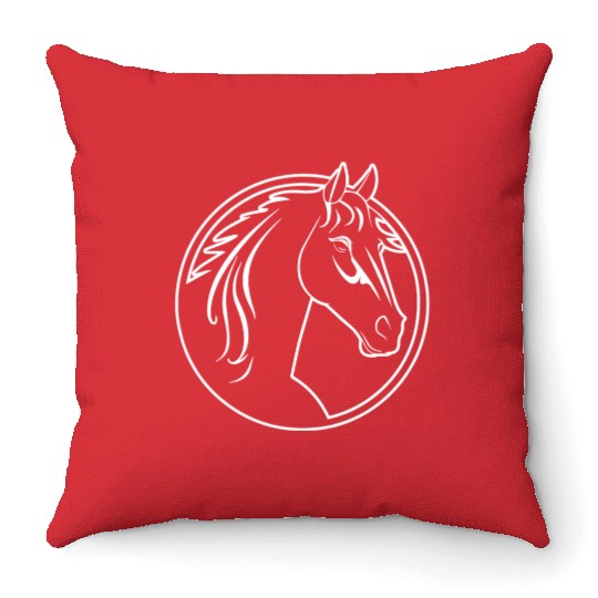 Horse Equine Pony Throw Pillows