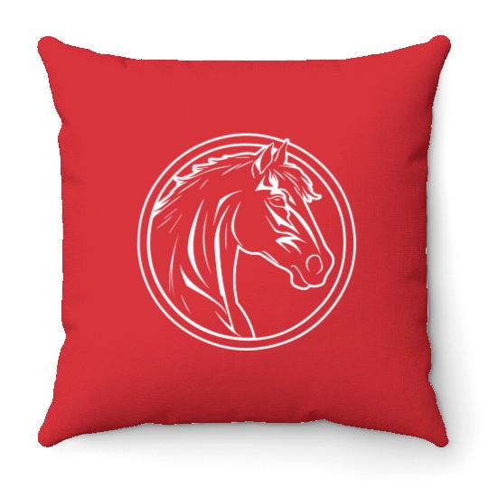 Horse Equine Pony Throw Pillows