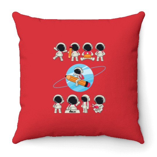 WINKYES - Funny Astronauts Throw Pillows