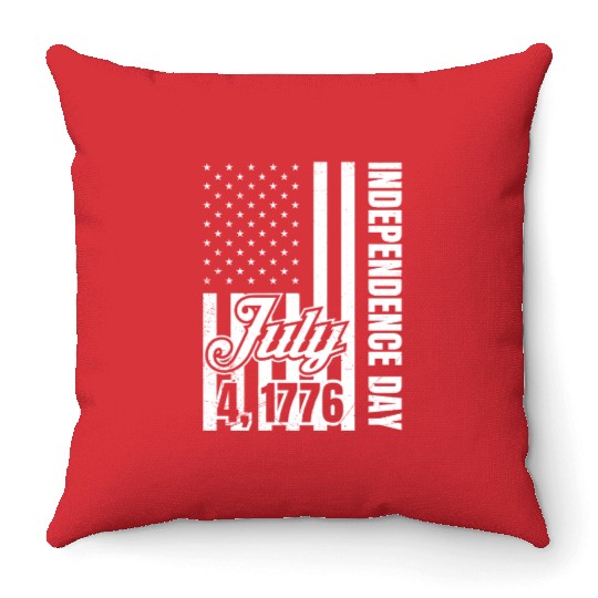 Independence Day 4th July 1776 Independence USA Throw Pillows