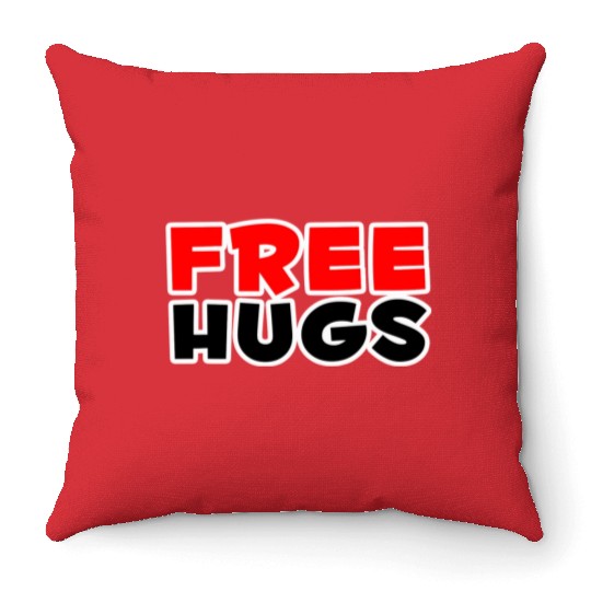 free hugs nature Throw Pillows