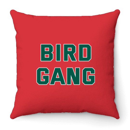 Bird Gang Throw Pillows