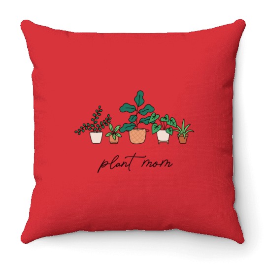 Plant Mom Throw Pillows