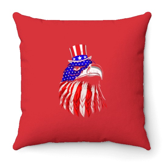 America Eagle USA Patriots American Pride Throw Pillows