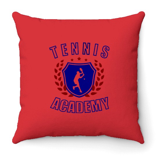 Tennis Academy Throw Pillows
