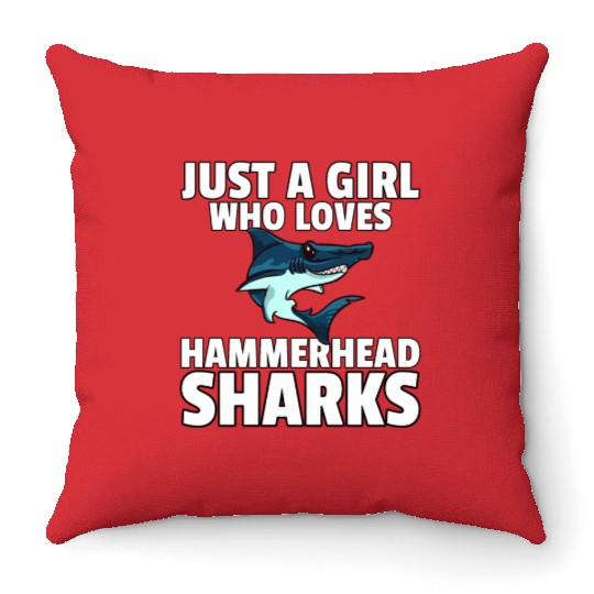 Hammerhead Shark Throw Pillows