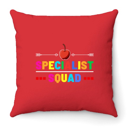 Specialist Squad Teacher Team Back To School cool Throw Pillows