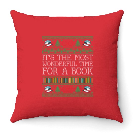Books Reading Librarian Teacher Book Lovers Ugly Throw Pillows