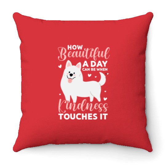 How Beautiful A Day Can Be, Great Pyrenees Throw Pillows