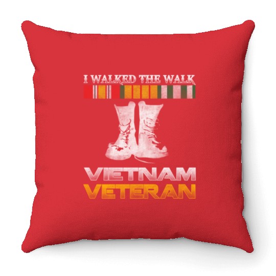 Vietnam Veteran Us Veterans Day For Throw Pillows