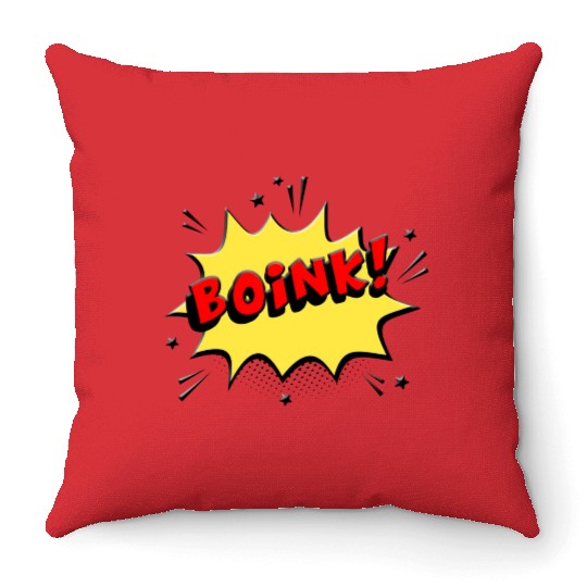 BOINK red nature Throw Pillows